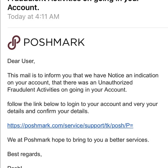 FRAUDULENT EMAIL - Picture 1 of 2